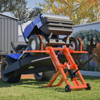 Sturdy 500 Lbs Capacity Lawn Mower Lift Jack - with Hydraulic Jack · Riding Mower Lift Foldable Design | for Zero Turn Mower Lift and Garden Tractors - for Mower Maintenance or Repair