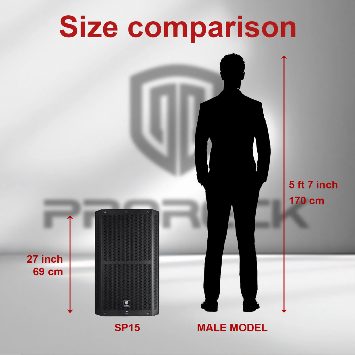 2500W P.M.P.O High-Power 15-Inch Monitor Speaker with DSP - Perfect for Professional DJs, Weddings, Churches, and High-Fidelity Sound