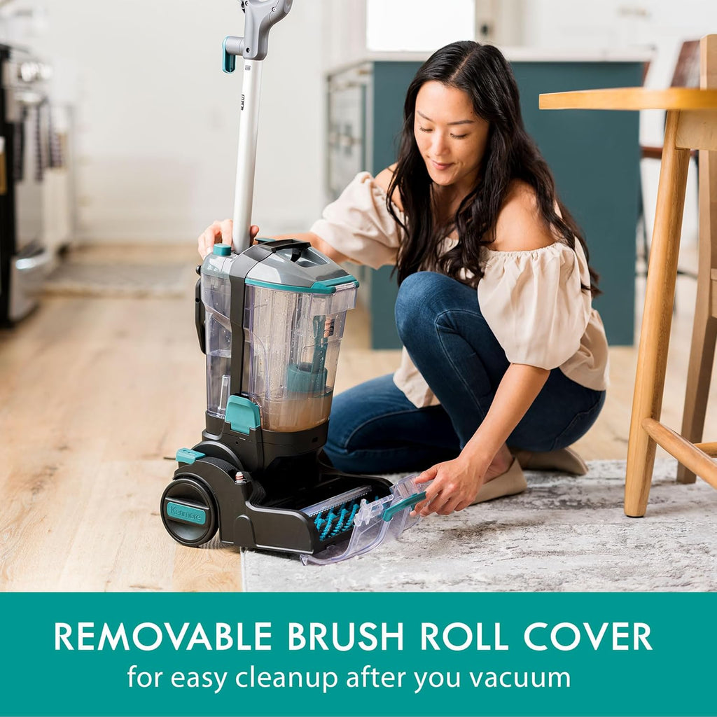[Carpet Cleaner Machine] Kenmore Carpet Cleaner Machine, Deep Cleaner & Carpet Shampooer, Dual Powered Brushroll, 8ft Hose & Removable Head for Deep Cleaning Rugs, Upholstery & Stairs | 108oz/47oz Dual Tank, 25ft Cord, Lightweight | 2 Attachments