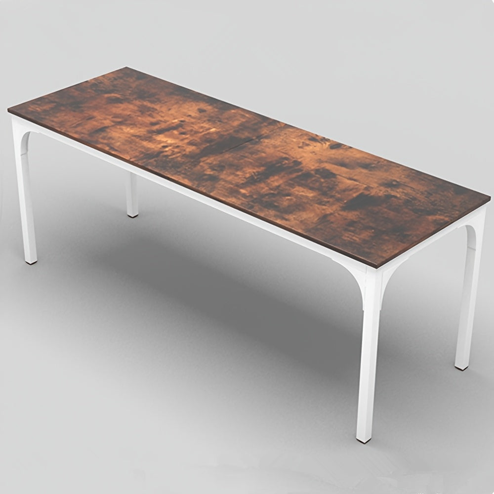 Executive Office Desk for Two Users, 79-Inch Rectangular Workstation with Adjustable Foot Pads