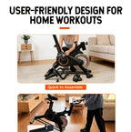1pc Heavy-Duty Magnetic Bike for Home Gym - Adjustable Magnetic & Belt Drive System, Quiet Indoor Cycling Bike with Magnetic Brakes, Suitable for Home Gyms, Rehabilitation Training, for Home Fitness Equipment, Christmas Gifts