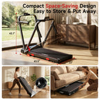 Walking Pad with 13% Incline, 6.3MPH Treadmill for Home Use with Incline, LED Display, 2.5 HP Quiet Small Walking Machine for Home And Office, Maximum User Weight 300Lbs, Suitable for Gift-Giving During Festivals, Without Battery