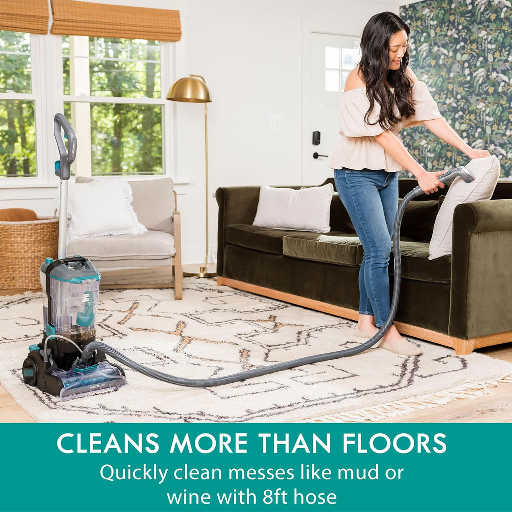 [Carpet Cleaner Machine] Kenmore Carpet Cleaner Machine, Deep Cleaner & Carpet Shampooer, Dual Powered Brushroll, 8ft Hose & Removable Head for Deep Cleaning Rugs, Upholstery & Stairs | 108oz/47oz Dual Tank, 25ft Cord, Lightweight | 2 Attachments