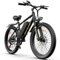 26" Electric Bike For Adults, 749W Motor, 48V 7.8/10AH Removable Battery, 25MPH Top Speed, 7-Speed Gears, Disc Brakes, Front Suspension, 26"2.1 All-Terrain Tires, LCD Display, Step-Over Commuter E-Bike, With Free Delivery From Local Warehouse