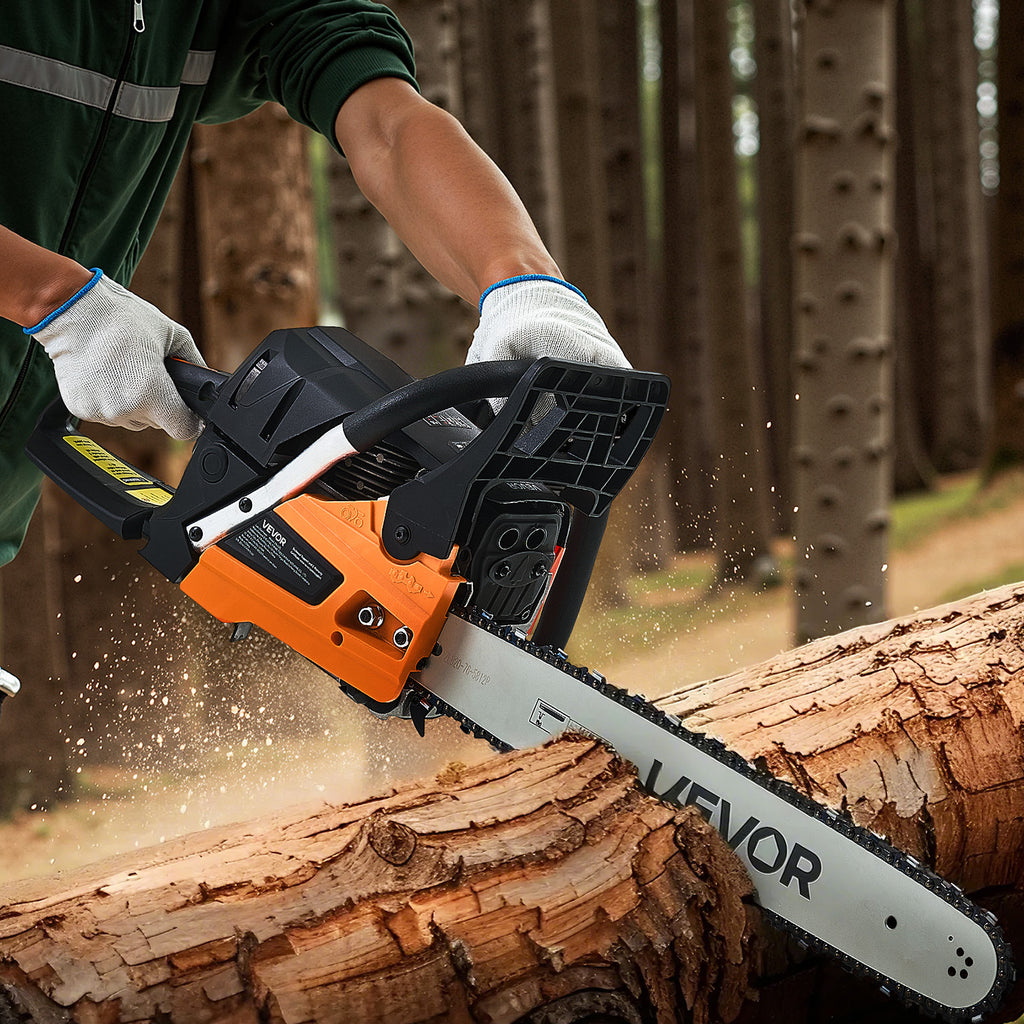 VEVOR 62cc Gas Chainsaw 3.8 HP Gas Powered 20 inch Chainsaw For Wood Cutting