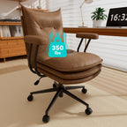 Executive Office Chair — 160° Recline and Footrest for Spacious 400LB Home Office Seating with Casters
