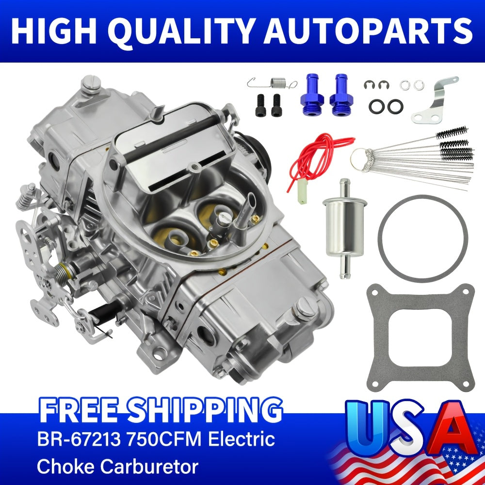 FOR Holley Quick Fuel Brawler 750CFM Double Pumper 4 Barrel Carb Echoke BR-67213 Motorcycle