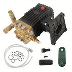 4400 PSI 4 GPM Heavy-Duty Pressure Washer Pump, 1" Horizontal Shaft, Replacement Power Washer Pump for Concrete, Roads, Parking Lots, Construction Sites, Building Exteriors & Industrial Surfaces