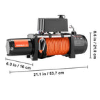 VEVOR Electric Winch Truck 10, 000 lb, 12V, for UTV, ATV, Jeep, and Truck Wrangler