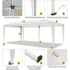 10x20 Pop Up Canopy with 6 Sidewalls, Waterproof Canopy Outdoor Event Shelter UPF 50+ Gazebo Portable Tents for Parties Beach Camping Wedding Commercial
