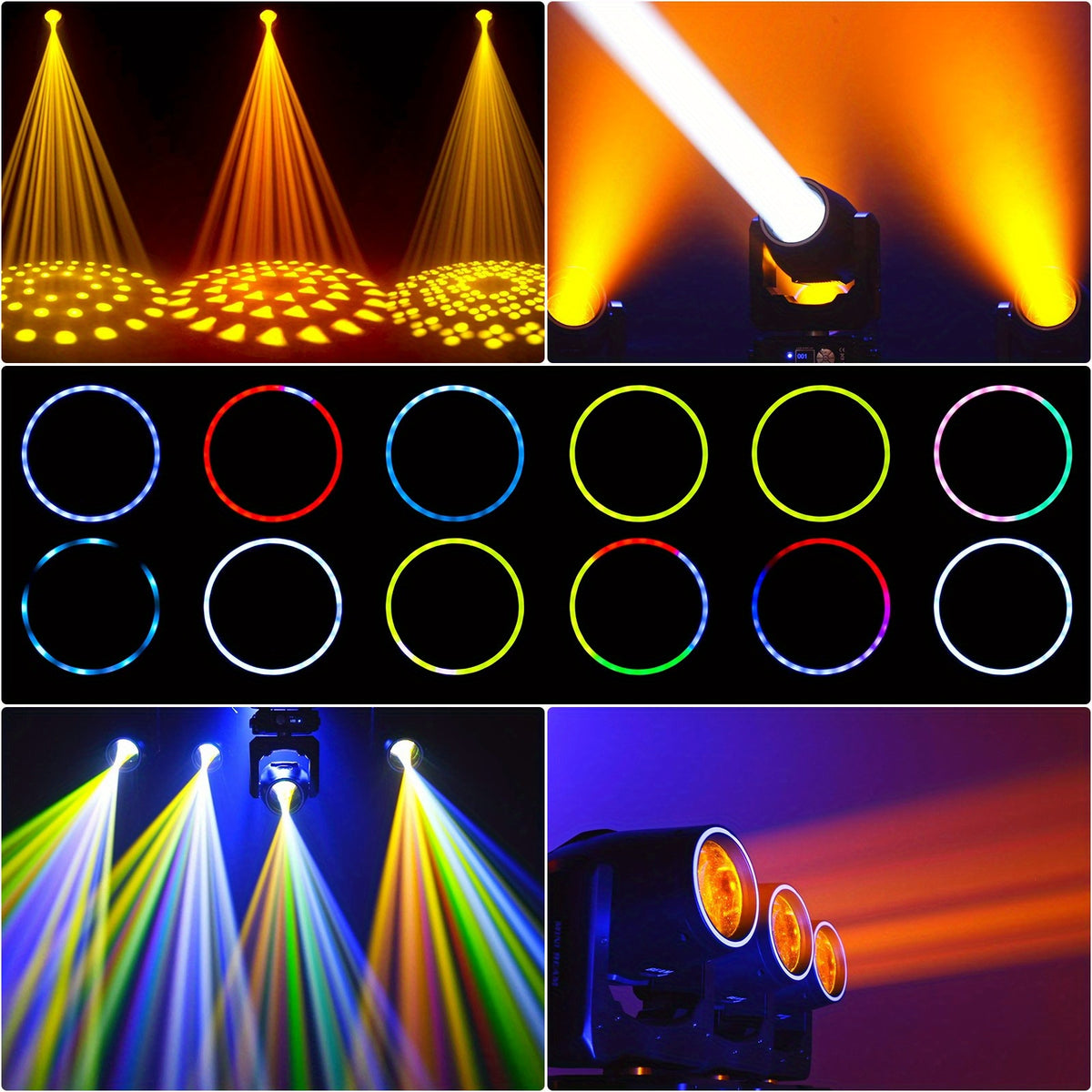 Moving Head Stage Light — 230W LED Beam, 48-Prism Effects and Motorized Focus for DJ and Disco Lighting