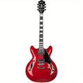 Grote Full Scale Electric Guitar Semi-Hollow Body Guitar Stainless Steel Frets (Vintage Sunburst)
