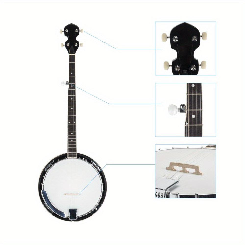 UBesGoo 5-strings Sapele & Alloy Wood Professional Banjo