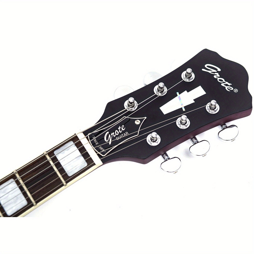 GROTE Semi-Hollow Body Electric Guitar with a Matte End And P90 Pickups
