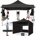 SANOPY 10x10ft Pop-up Awning with Side Wall, Heavy Duty Awning with Float, Commercial Event Tent, Easy to Set Up, Wind and Water Proof All Season, with Tote, Sun Protection