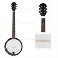 Grade Exquisite Professional Sapelli Notopleura Wood Alloy 6-string Banjo