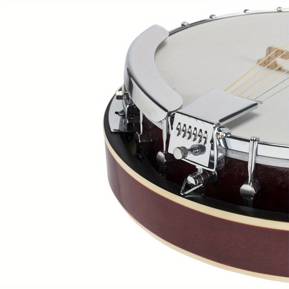 Grade Exquisite Professional Sapelli Notopleura Wood Alloy 6-string Banjo