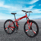26-Inch Collapsible Mountain Bike, Shimano 21-Speed MTB Bicycle Designed for Adults