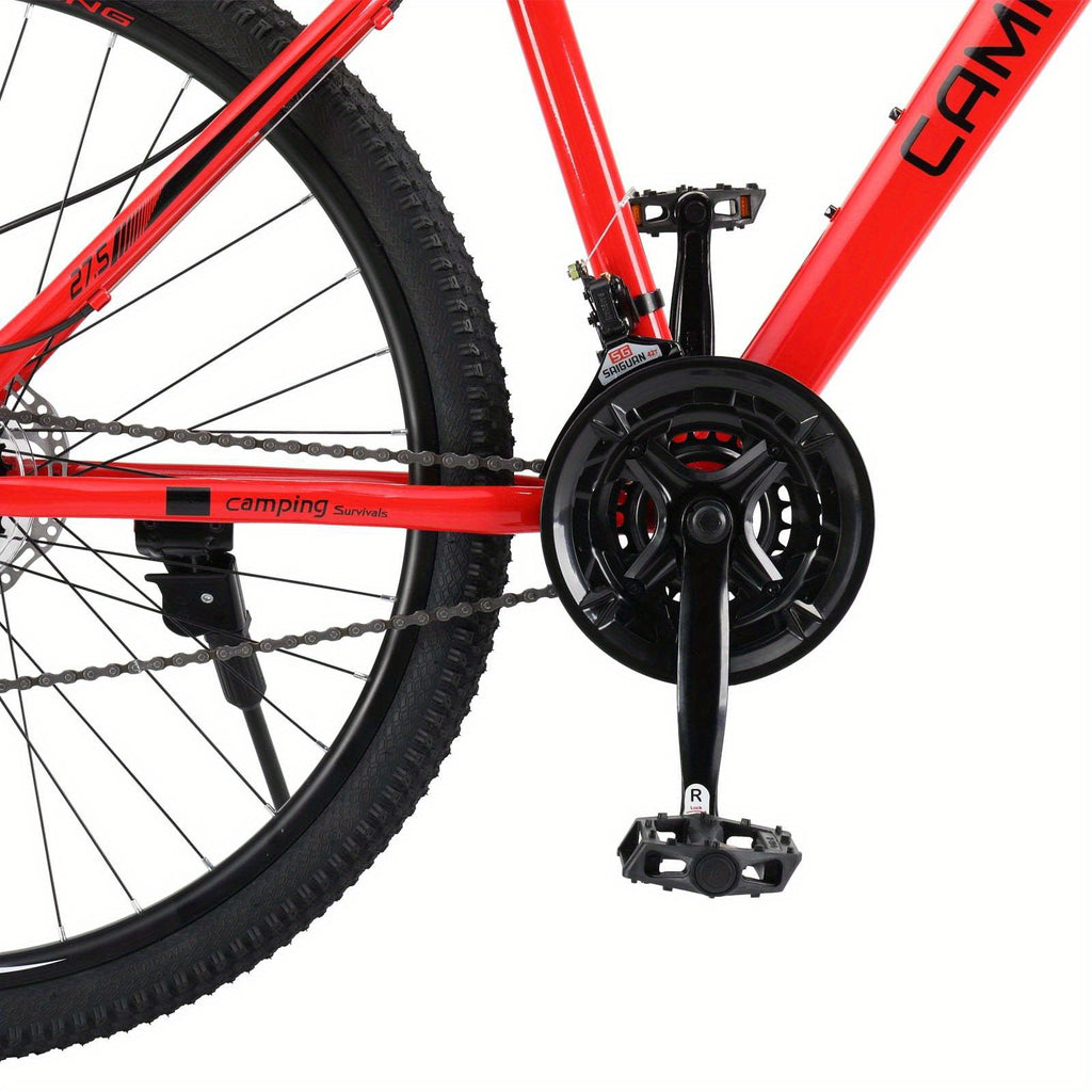 27.5in Mountain Bike 21 Speed for Adult with Disc Brakes & Suspension