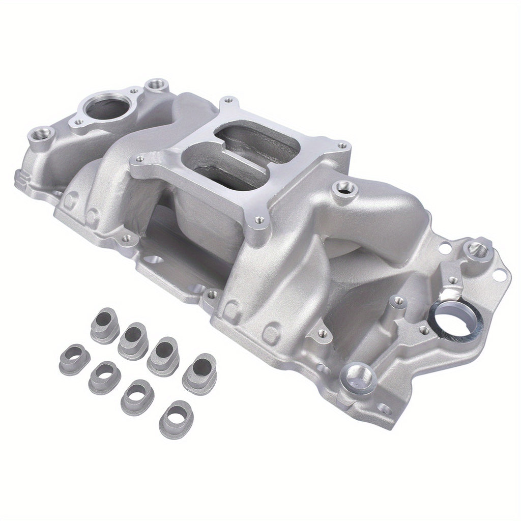 NEWZQ Dual Plane Air Gap Intake Manifold for Chevy for Small Block V8 4. 101.44oz 4. 1.06gal 4. 1.59gal 52026 7501