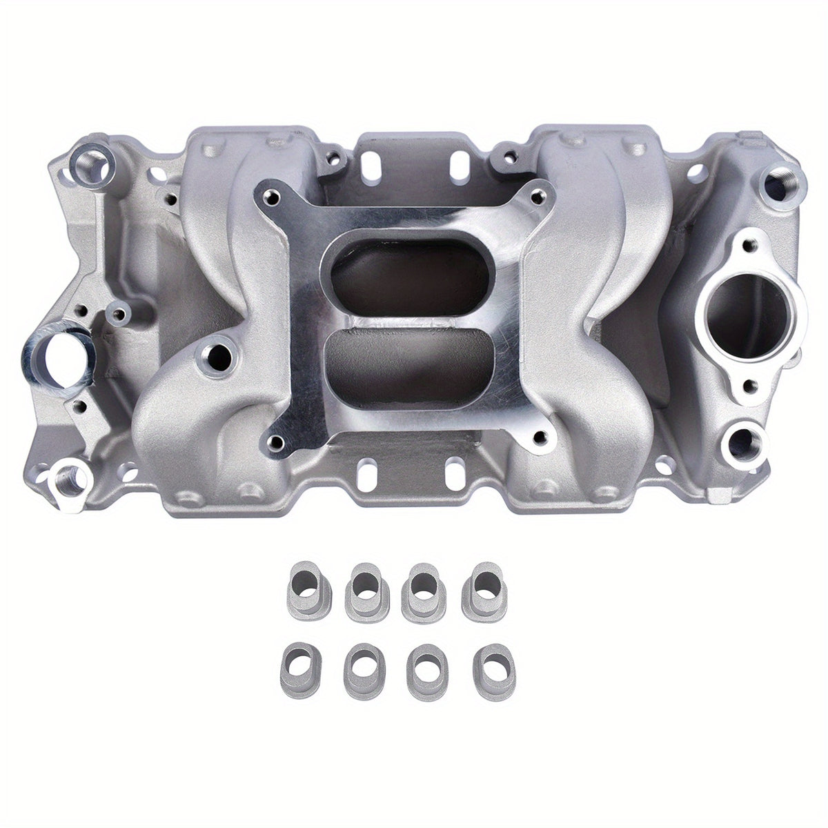 NEWZQ Dual Plane Air Gap Intake Manifold for Chevy for Small Block V8 4. 101.44oz 4. 1.06gal 4. 1.59gal 52026 7501