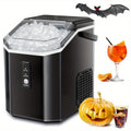 Nugget Bullet Ice Makers Countertop, Crushed Ice Maker With Handle 35 Lbs/ Day 26 Lbs/Day Soft Chewable Ice, Pebble Ice Maker With Self-Cleaning, Ice Scoop & Basket, For Home, Office, Kitchen, For Halloween, Christmas.