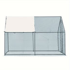 10 X 10ft Large Metal Chicken Coop, Walk-in Poultry Cage Chicken Hen Run House with Waterproof Cover, Rabbits Cats Dogs Farm Pen for Outdoor Backyard Farm Garden