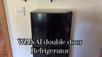 Mini Refrigerator with Separate Freezer and 7-Level Thermostat — WANAI Black, 3.5 or 4.5 Cu. Ft.
