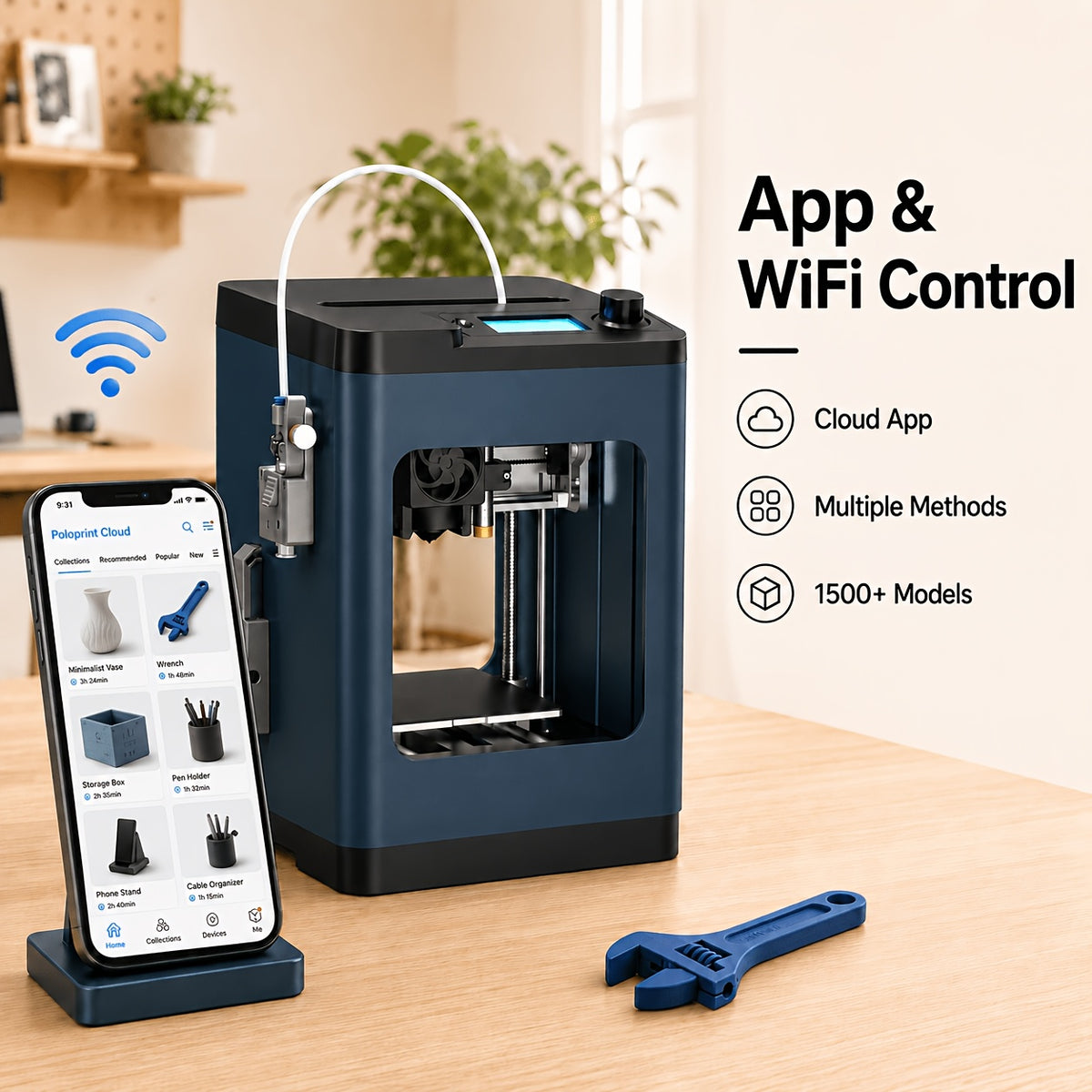 [High Speed WiFi 3D Printer] 3D Printer TINA2Plus, 350mm/s High Speed Auto Leveling FDM Mini 3D Printer With Platform, Fully Assembled 3D Printer For 3D Printing Enthusiasts And Beginners With WiFi High Precision 3D Printer