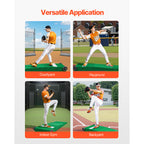 VEVOR Pitching Mound Portable Pitcher Mound Baseball Softball Training, 1.5-2m/2-2.5m, 2+1 style/Wheeled style/T-shaped style