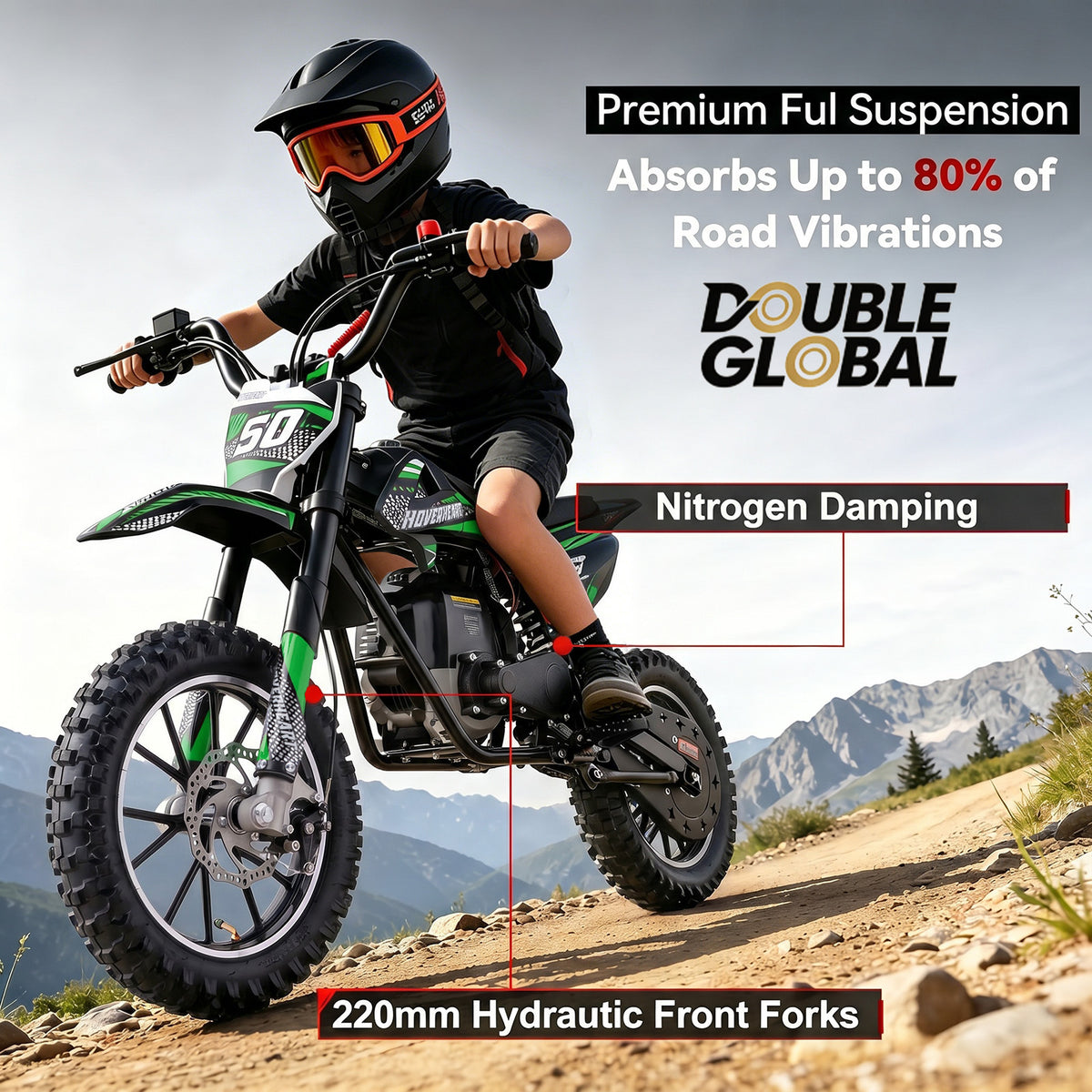 New gasoline mini off-road vehicle DB008, 49 CC four stroke off-road vehicle, rear shock absorber, metal frame, disc brake, maximum load of 165Lbs, maximum 25Mph, no need for mixed oil, random water cup included