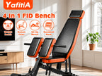 Home Gym Weight Bench, 5-In-1 Adjustable Workout Bench for Abs, Back, Glutes And Core Training, Heavy Duty 1000LBS Capacity