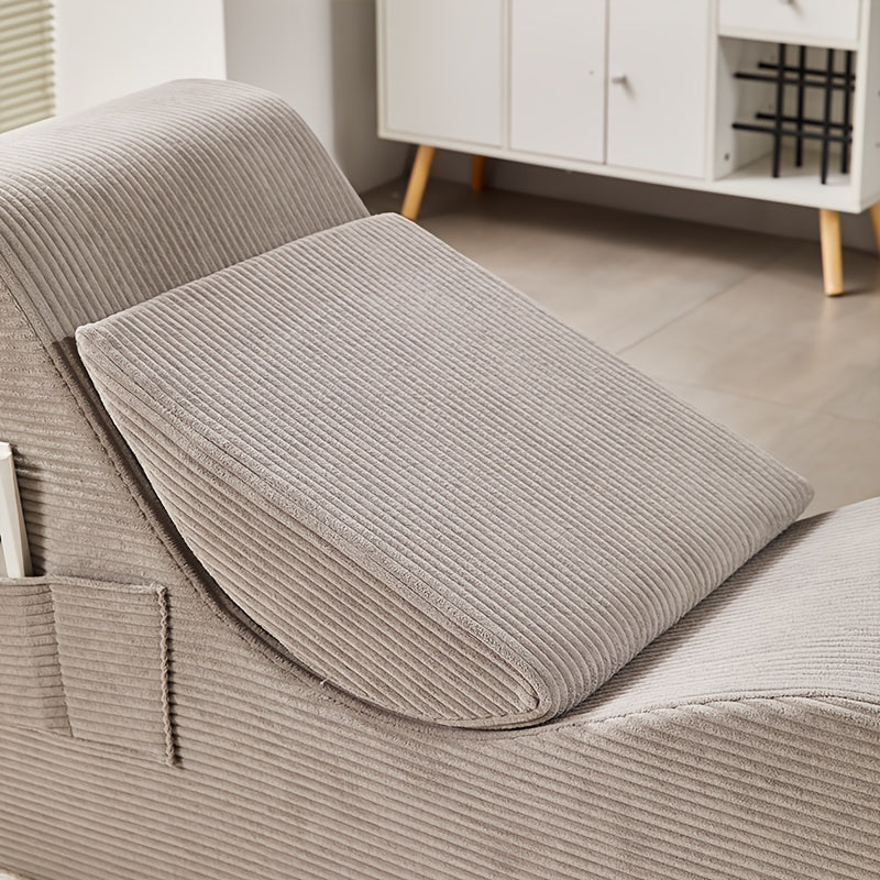 Ergonomically Designed Yoga Lounger Chair for Adults, Featuring a Corduroy Cushioned Sponge And a Non-Slip Base, Suitable for Indoor And Outdoor Use in Bedrooms And Living Rooms, Complete with a Cushion Pillow