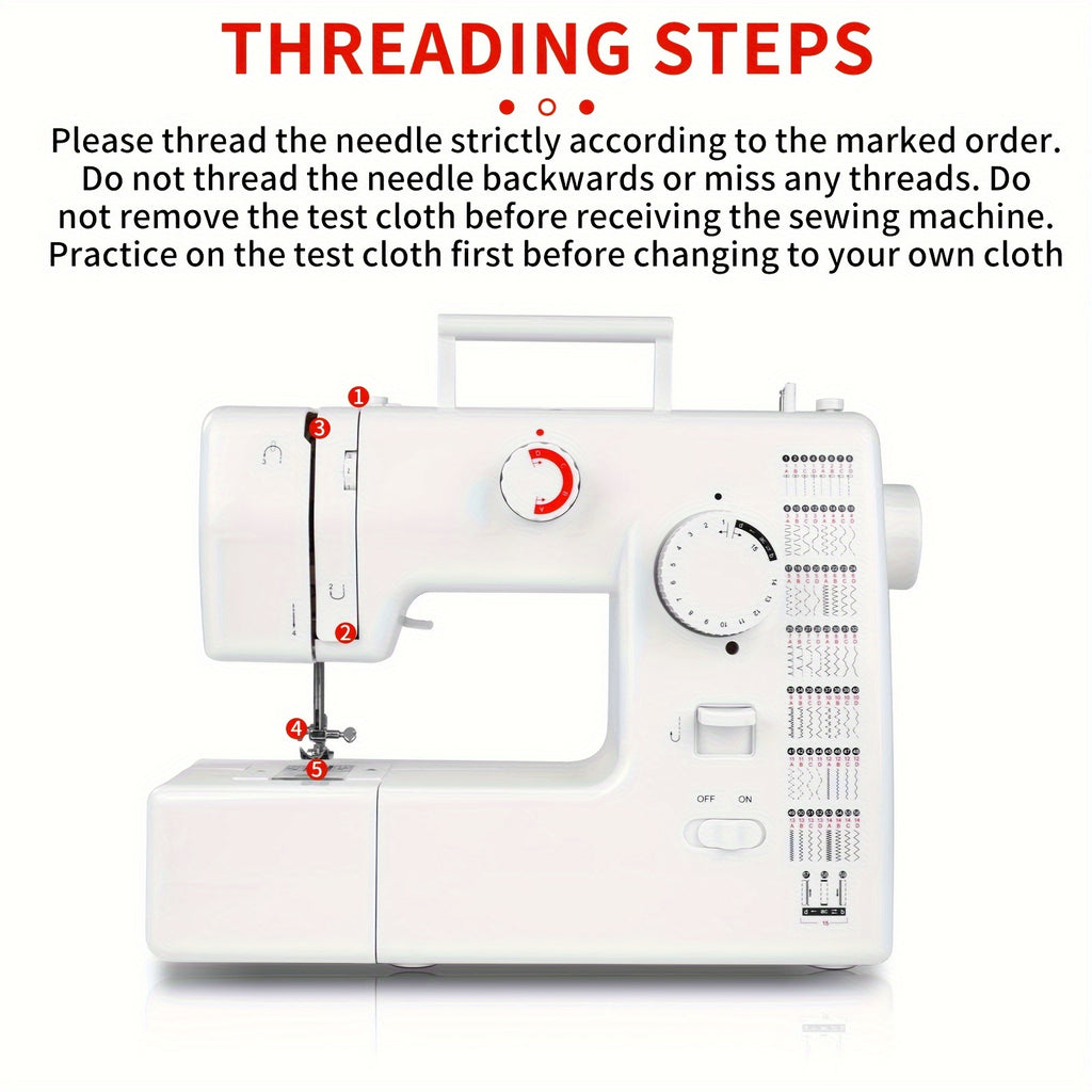 Sewing Machine -59 Needle Pedal Sewing Machine, 705 Multifunctional Home Sewing Machine, Two Options for Double Needle Sewing Mode And Single Needle Sewing Mode, Capable Of Sewing Up to 6 Layers Of Fabric, Meeting DIY Sewing Needs