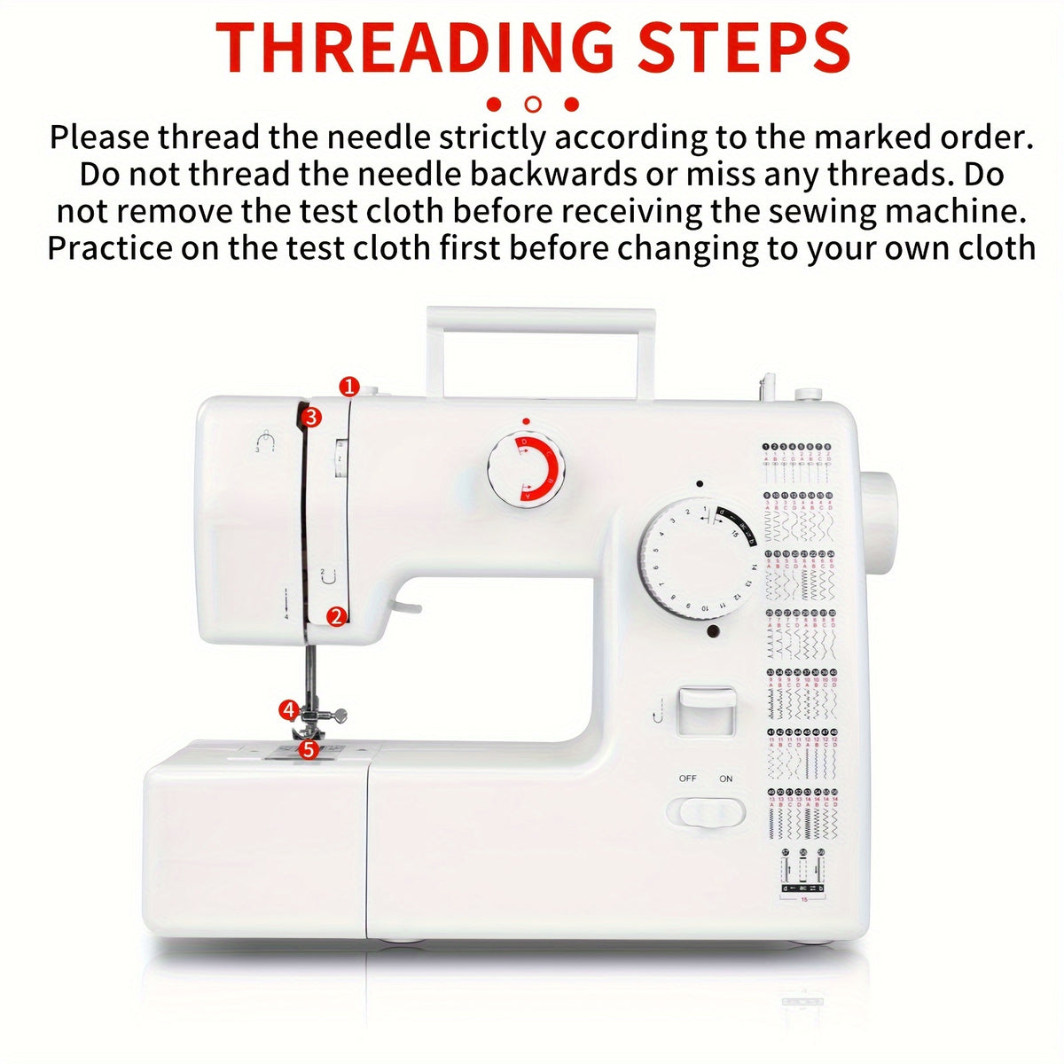 Sewing Machine -59 Needle Pedal Sewing Machine, 705 Multifunctional Home Sewing Machine, Two Options for Double Needle Sewing Mode And Single Needle Sewing Mode, Capable Of Sewing Up to 6 Layers Of Fabric, Meeting DIY Sewing Needs