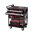 VEVOR 5-Tier Tool Cart on Wheels 400 lb Rolling Work Cart with Drawer & Pegboard