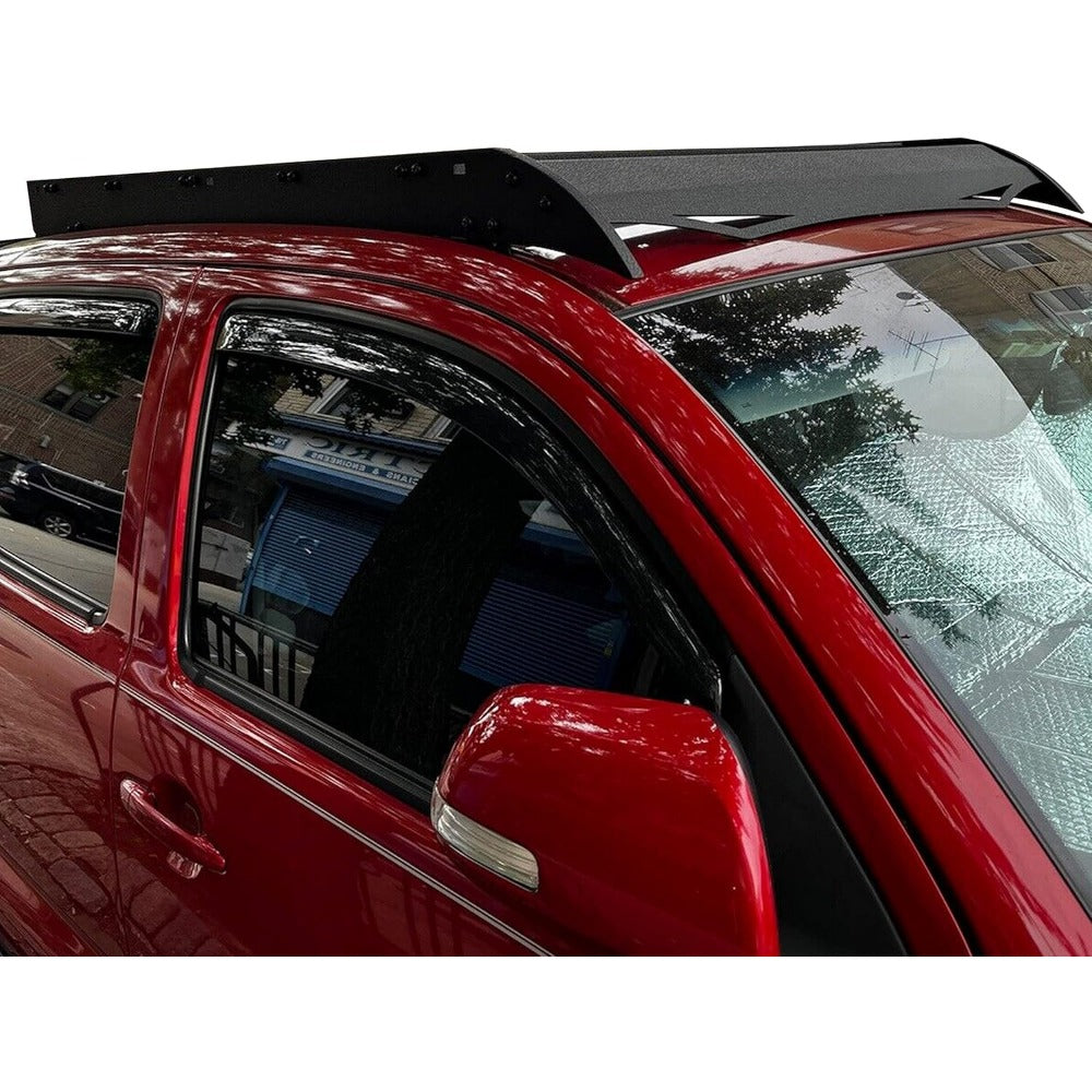 Steel Top Roof Rack, 350LB Capacity, Compatible with 2005-2023 for Toyota Tacoma 2nd & 3rd Gen Double Cab Models, Powder Coated Basket Luggage Cargo Carrier (W/O Light)