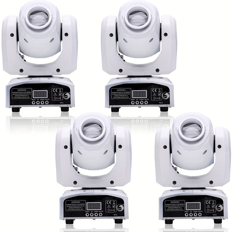 DJ Lights Moving Head Light 8 Color 8 GOBO Stage Light LED Spotlight DMX And Sound Activated Control for Wedding DJ Disco Parties Church Live Show Bar Christmas Lights
