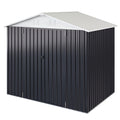 Outdoor Storage Shed, Metal Shed with Updated Frame Structure And Lockable Doors, Large Shed Upgrade Height Ideal for Garden, Backyard, Patio Utility And Tool Storage