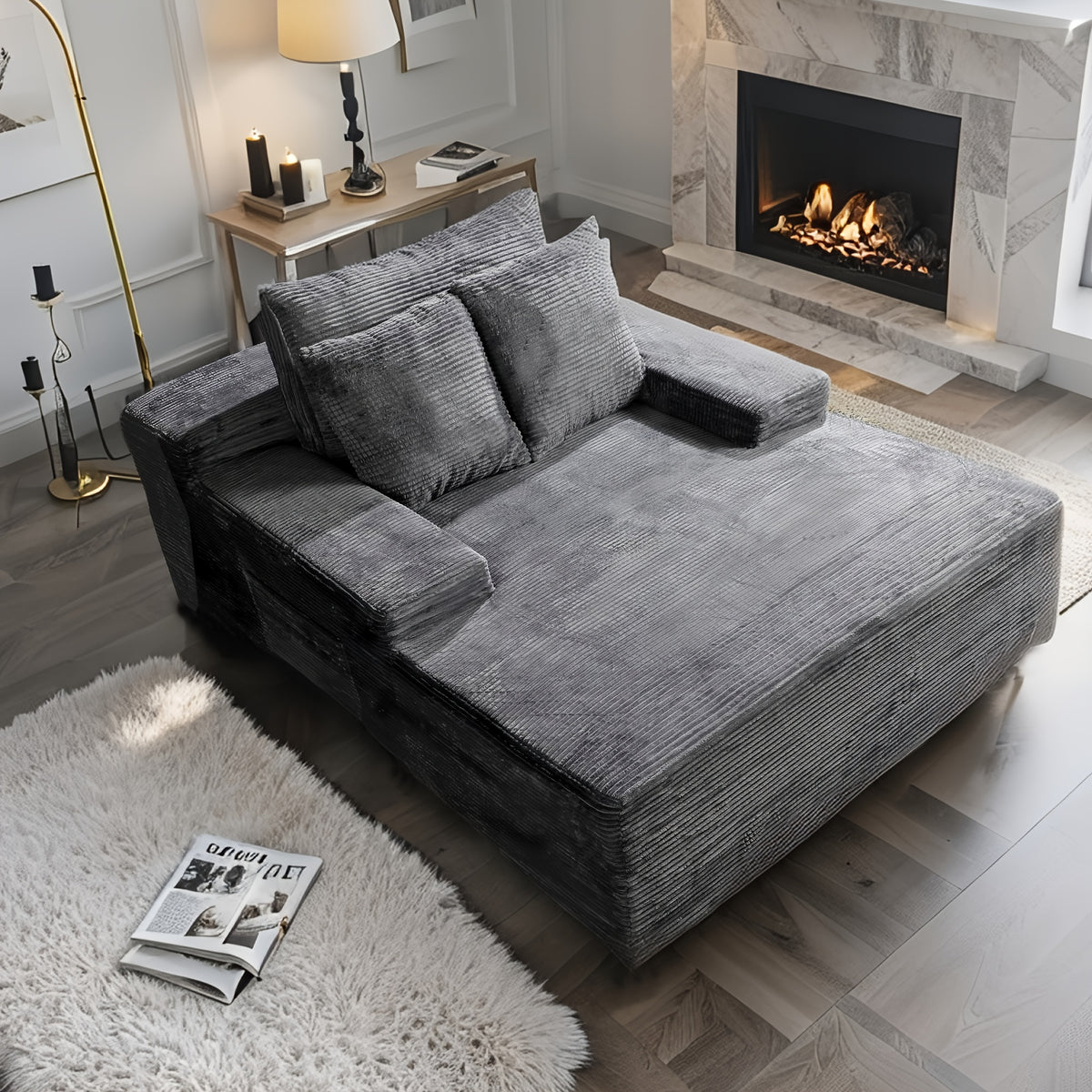 Corner Sofa in Soft Ribbed Fabric for Contemporary Living Rooms — From Single Seating to Reclining Designs