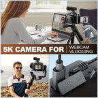 NBD Digital Cameras for Photography 5K, 48MP Autofocus Vlogging Camera for YouTube with 32GB TF Card & 2 Batteries, 16X Zoom Anti-Shake Video Camera with 52mm Wide Angle And Macro Lens., Social Media Content Creation, Youtube Content Creation