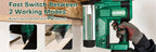 Cordless Brad Nailer and Stapler for Home Improvement and Woodworking, KIMO Battery-Powered Tool