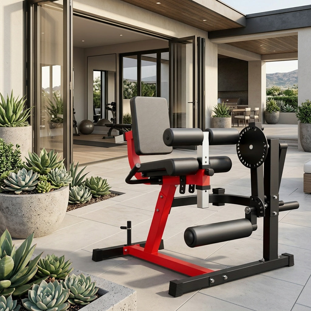 Leg Extension And Curl Machine, Lower Body Special Leg Machine, Leg Rotary Extension for Thigh, Adjustable Leg Exercise Bench with Plate Loaded