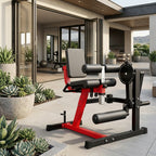 Leg Extension And Curl Machine, Lower Body Special Leg Machine, Leg Rotary Extension for Thigh, Adjustable Leg Exercise Bench with Plate Loaded