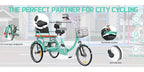 Adult Tricycle 20-Inch Cruiser Bike, Low-Step Design with Adjustable Seat and Front/Rear Baskets