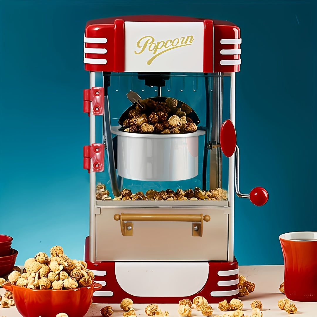 Home Commercial Popcorn Machine Automatic, Party, Desktop High Quality, Simple and Easy to Operate, Miniature Popcorn Maker
