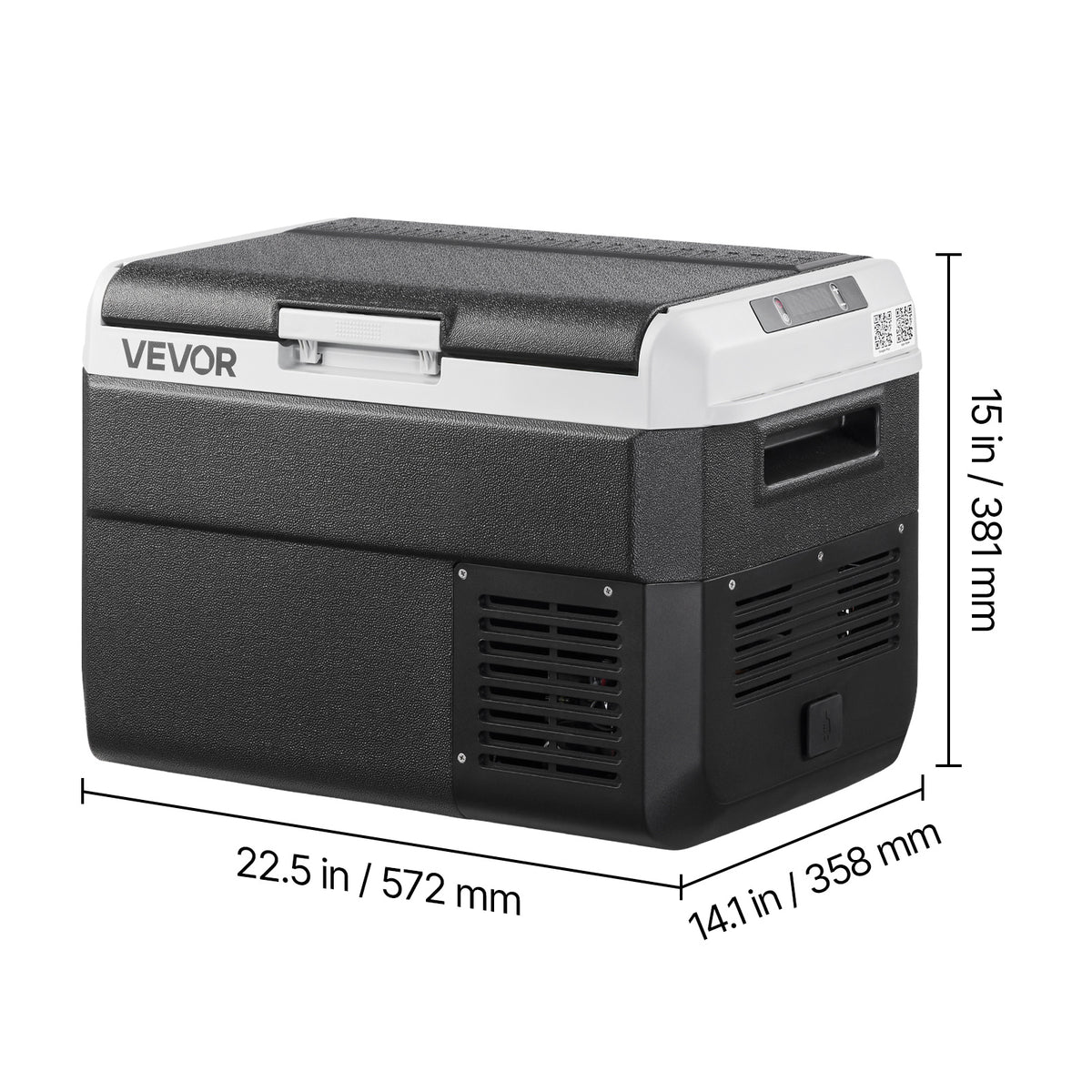 VEVOR 12 Volt Car Refrigerator Portable Freezer 31.7QT Electric Cooler for Camping 25L/30L/40L/50L