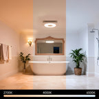 [3-in-1 Bluetooth Fan] SYVIO Bathroom Exhaust Fan with Bluetooth Speaker, 3-in-1, (100/150 CFM | 1.0 Sone Ultra-quiet)Dual Wind Speed, 30W High-efficiency Ventilation, Integrated 1300lm RGB Three-color Temperature LED Night Lighting (2700K/4000K/6500K) Mu