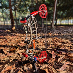 Dual Purpose Composite Bow Outdoor Archery Composite Bow Kit 30-60Lbs, Adjustable for Both Hands