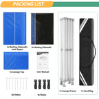 Hoteel 10x15 Heavy Duty Pop Up Canopy Tent with 4 Sidewalls, Commercial Gazebo Party Tent with Mosquito Netting Wall Easy Up Outdoor Instant Screen Tent for Backyard, Beach, Patio, Garden